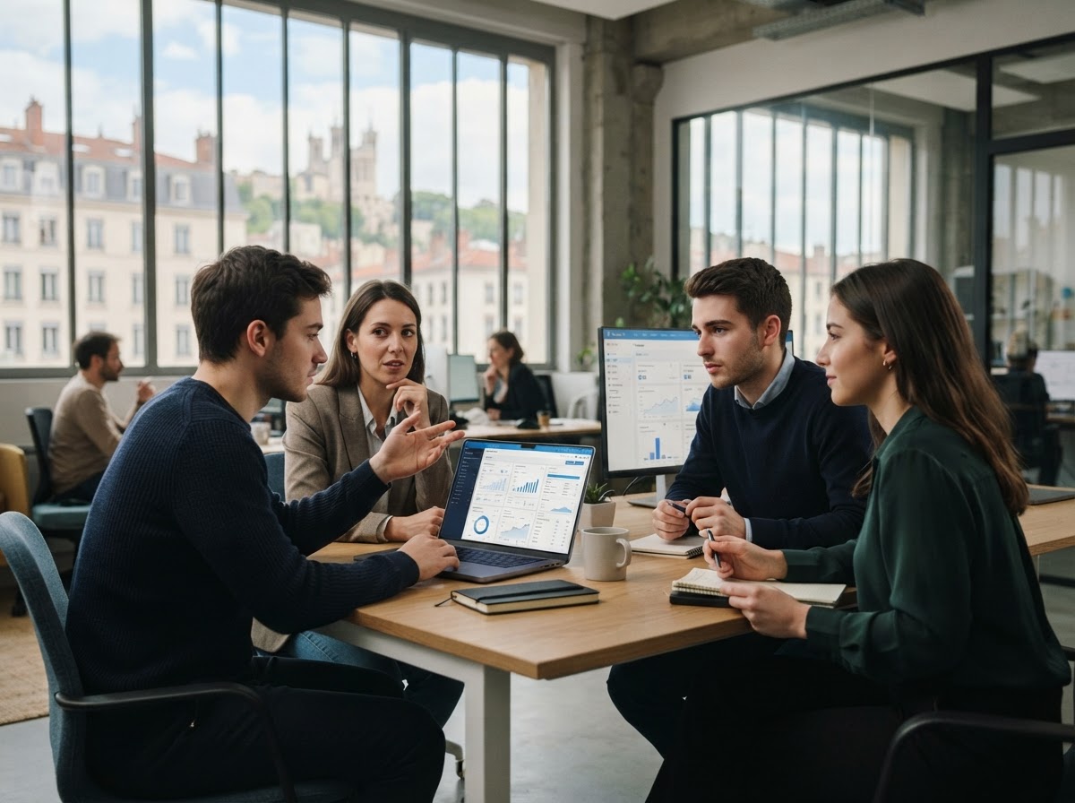 Trenix AI — équipe travaillant sur les modèles d'analyse de marché